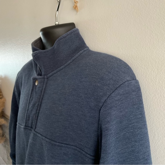 Orvis 1/4 zip and snap blue pullover size XL (I1) - Picture 2 of 5
